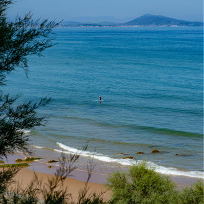 Vue sur la côte basque et l'océan Atlantique